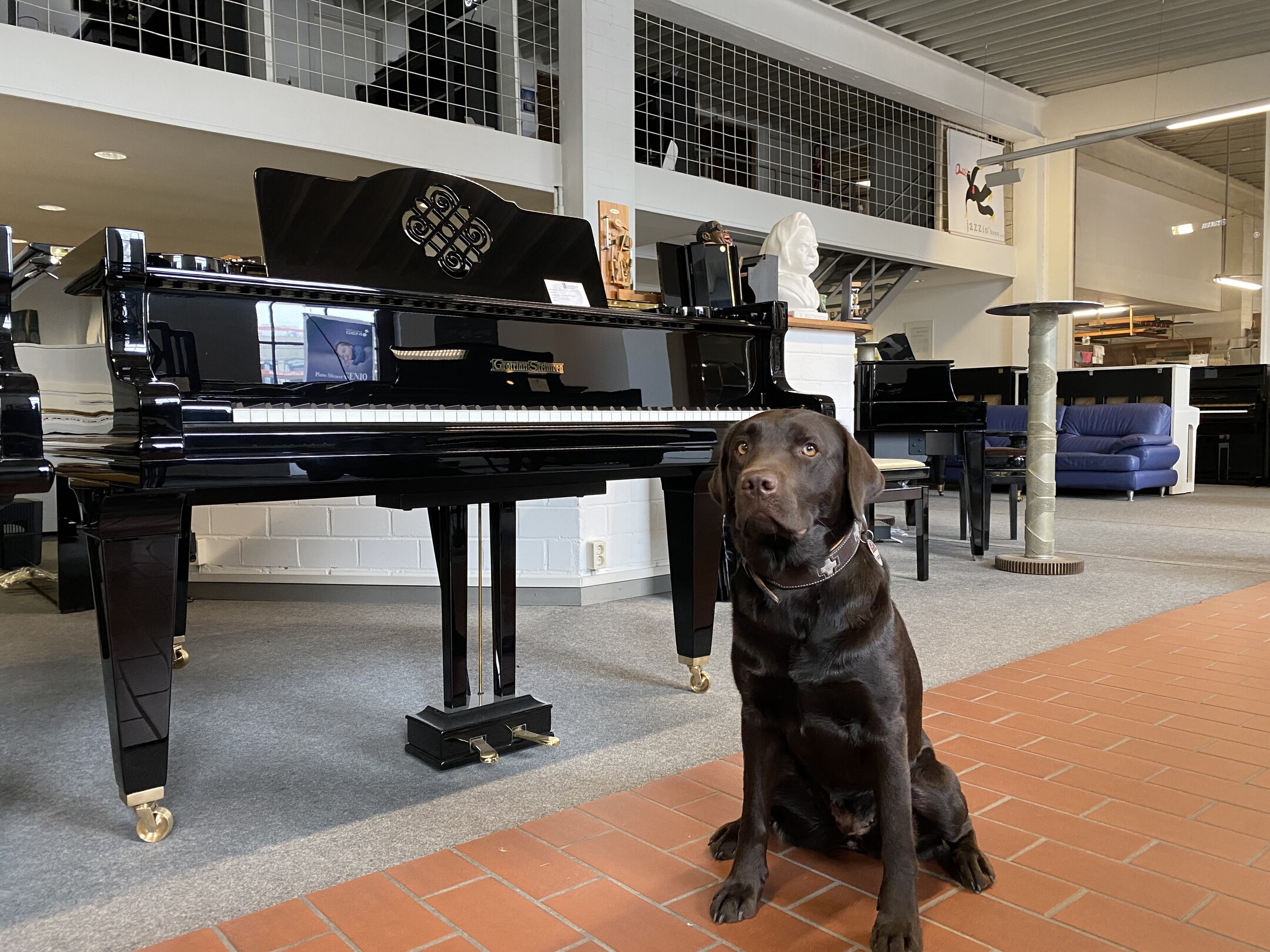 Grotrian-Steinweg 170 von 1922 in Schwarz poliert